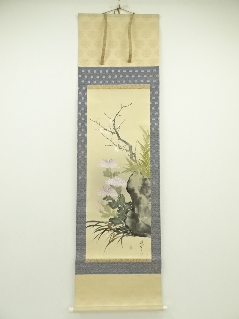 寿峰筆 四君子 肉筆絹本掛軸 | 宗 sou::お茶道具・着物のお店